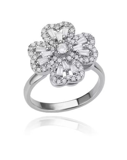 Flower Ring (Gold and Silver)
