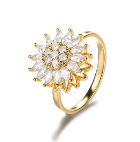 Blooming flower (Gold and Silver)