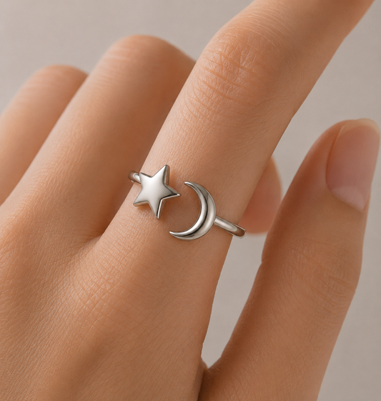 Star and Moon (Gold and Silver)