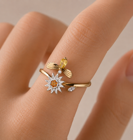 Sunflower ring